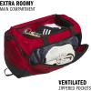 imageadidas Defender 5 Duffel Bag  Premium Duffle for Sports Gym amp TravelTeam Power Red 2White