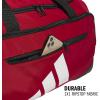 imageadidas Defender 5 Duffel Bag  Premium Duffle for Sports Gym amp TravelTeam Power Red 2White
