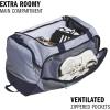 imageadidas Defender 5 Duffel Bag  Premium Duffle for Sports Gym amp TravelTwill GreyDark BlueSemi Court Green