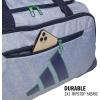 imageadidas Defender 5 Duffel Bag  Premium Duffle for Sports Gym amp TravelTwill GreyDark BlueSemi Court Green