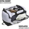imageadidas Defender 5 Duffel Bag  Premium Duffle for Sports Gym amp TravelTwill WhiteBlack