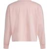 imageadidas Girls Long Sleeve Waist Crew Tee TShirtPink With Multicolor