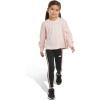 imageadidas Girls Long Sleeve Waist Crew Tee TShirtPink With Multicolor