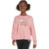 imageadidas Girls Long Sleeve Waist Crew Tee TShirtSemi Spark Pink