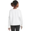 imageadidas Girls Long Sleeve Waist Crew Tee TShirtWhite Multi