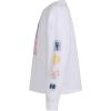 imageadidas Girls Long Sleeve Waist Crew Tee TShirtWhite Multi