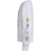 imageadidas Girls Long Sleeve Waist Crew Tee TShirtWhite With Multicolor