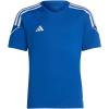 imageadidas Kids Boys Tiro23 V Neck Short Sleeve Jersey Soccer Cleats  BlueTeam Royal BlueWhite