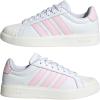 imageadidas Womens Streettalk Lace Up Sneakers Shoes Casual  WhiteWhiteClear PinkWhite