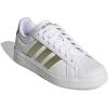 imageadidas Womens Streettalk Lace Up Sneakers Shoes Casual  WhiteWhiteGold MetallicWhite