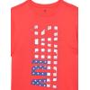 imageadidas babyboys Short Sleeve Patriotic USA Flag Logo TeeRuby Red American