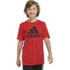 imageadidas babyboys Short Sleeve Patriotic USA Flag Logo TeeScarlet Adi