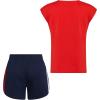 imageadidas girls Graphic Tee amp Gym Shorts Tshirt SetVivid Red
