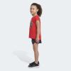 imageadidas girls Graphic Tee amp Gym Shorts Tshirt SetVivid Red