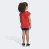 imageadidas girls Graphic Tee amp Gym Shorts Tshirt SetVivid Red