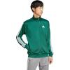imageadidas mens Essentials Warmup 3stripes Track TopCollegiate Green