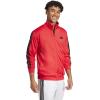 imageadidas mens Essentials Warmup 3stripes Track TopPure Ruby