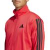 imageadidas mens Essentials Warmup 3stripes Track TopPure Ruby