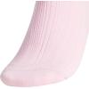 imageadidas womens Ruffle Socks 3 Pairs Frilly Cuff Quarter Ankle HeightClear PinkWonder Alumina GreyWonder White