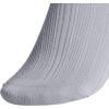 imageadidas womens Ruffle Socks 3 Pairs Frilly Cuff Quarter Ankle HeightHeather GreyWhiteGlow Blue