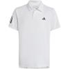 imageAdidas Boys Club Tennis 3Stripes Polo ShirtWhite 2023