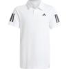 imageAdidas Boys Club Tennis 3Stripes Polo ShirtWhite