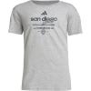 imageAdidas UnisexChild San Diego Fc Vintage World PreGame Short Sleeve TShirtMedium Grey Heather