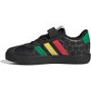 imageAdidas UnisexChild Vl Court 30 Elastic Lace amp StrapBlackGreenPure Ruby