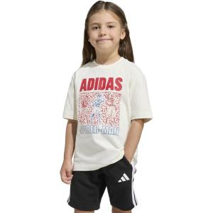 imageAdidas Boys Disney Mickey Mouse TShirtOff WhiteDark BlueSpiderman