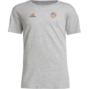 imageAdidas Unisex Kids Fc Cincinnati MLS Short Sleeve TShirtMedium Grey Fc Cincinnati