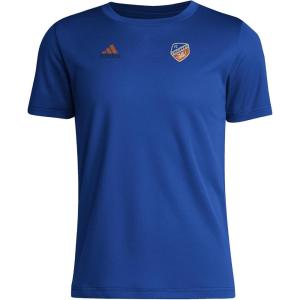 imageAdidas Unisex Kids Fc Cincinnati MLS Short Sleeve TShirtTeam Royal Blue Fc Cincinnati