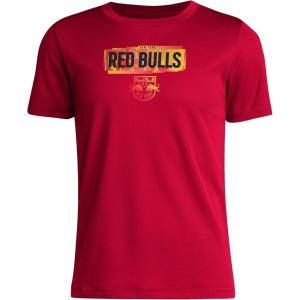 imageAdidas Unisex Kids New York Red Bulls MLS Short Sleeve TShirtTeam Power Red New York Red Bulls