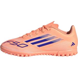 imageAdidas UnisexChild F50 Club TurfBeam OrangeLucid BlueWhite