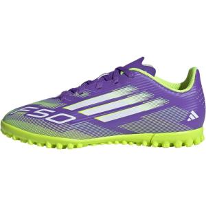 imageAdidas UnisexChild F50 Club TurfPurple RushWhiteLucid Lemon