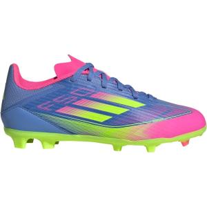 imageAdidas UnisexChild F50 League Firm GroundMulti Ground Soccer Cleats Little KidBig KidBlue FusionLucid LemonLucid Pink