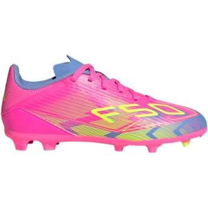 imageAdidas UnisexChild F50 League Firm GroundMulti Ground Soccer Cleats Little KidBig KidLucid PinkLucid LemonBlue Fusion