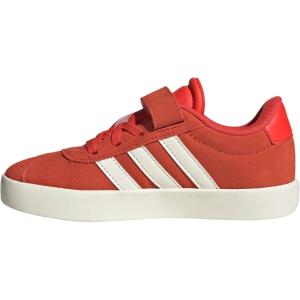 imageAdidas UnisexChild Vl Court 30 Elastic Lace amp StrapBright RedWhiteOff White