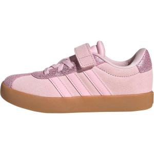 imageAdidas UnisexChild Vl Court 30 Elastic Lace amp StrapClear PinkClear PinkGum