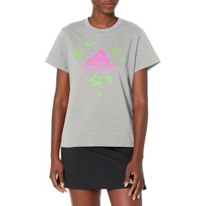 imageAdidas Womens Girls on The Run TShirtMedium Grey Heather