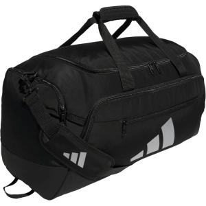 imageadidas Defender 5 Duffel Bag  Premium Duffle for Sports Gym amp TravelBlackSilver Metallic