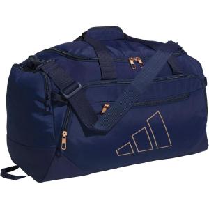 imageadidas Defender 5 Duffel Bag  Premium Duffle for Sports Gym amp TravelDark BlueRose Gold