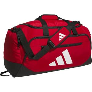 imageadidas Defender 5 Duffel Bag  Premium Duffle for Sports Gym amp TravelTeam Power Red 2White