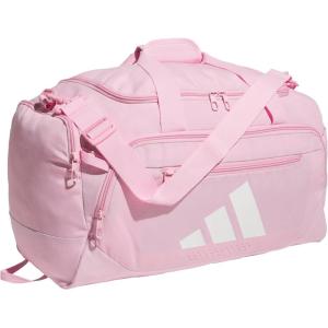 imageadidas Defender 5 Duffel Bag  Premium Duffle for Sports Gym amp TravelTrue PinkWhite