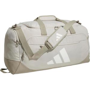 imageadidas Defender 5 Duffel Bag  Premium Duffle for Sports Gym amp TravelWonder Alumina GreyPutty Beige