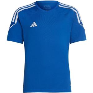imageadidas Kids Boys Tiro23 V Neck Short Sleeve Jersey Soccer Cleats  BlueTeam Royal BlueWhite