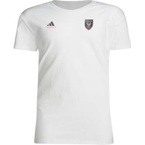 imageadidas Kids Inter Miami MLS Short Sleeve TShirtWhite Inter Miami