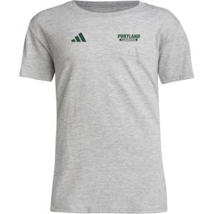 imageadidas Kids Portland Timbers PreGame Short Sleeve TShirtMedium Grey HeatherPortland Timbers