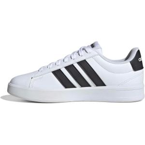 imageadidas Womens Grand Court Lo SneakersWhiteBlackWhite