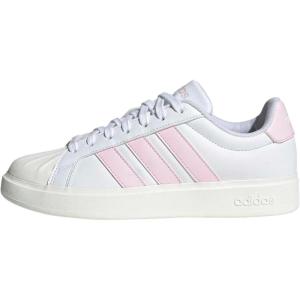 imageadidas Womens Streettalk Lace Up Sneakers Shoes Casual  WhiteWhiteClear PinkWhite