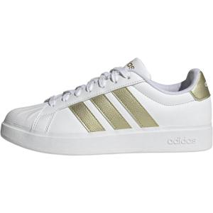 imageadidas Womens Streettalk Lace Up Sneakers Shoes Casual  WhiteWhiteGold MetallicWhite